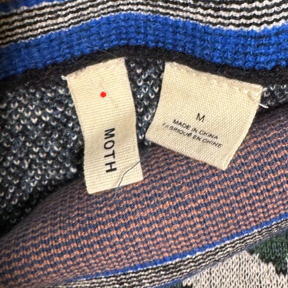 Anthropologie Moth Jacquard Floral Print Knit Skirt. Medium - Picture 3 of 7